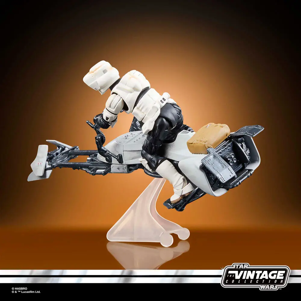 Star Wars: The Mandalorian Vintage Collection Vehicle with Figures Speeder Bike with Scout Trooper & Grogu termékfotó