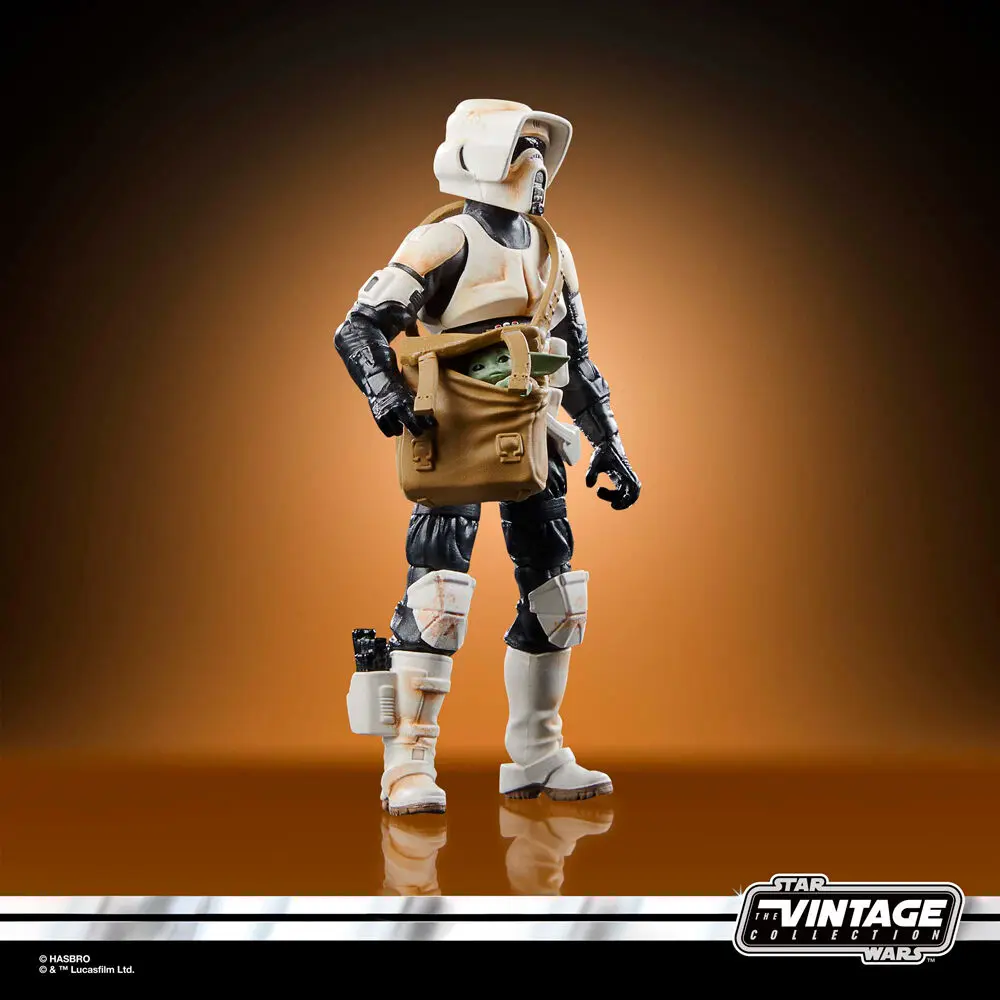 Star Wars: The Mandalorian Vintage Collection Vehicle with Figures Speeder Bike with Scout Trooper & Grogu termékfotó