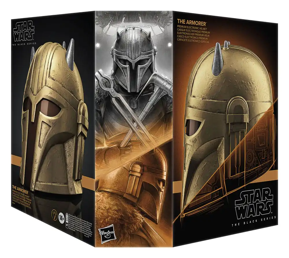 Star Wars The Mandalorian The Armorer premium electronic helmet product photo