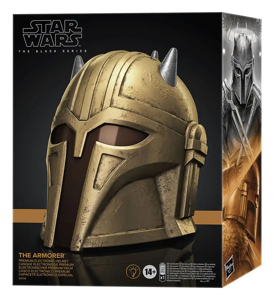 Star Wars The Mandalorian The Armorer premium electronic helmet product photo