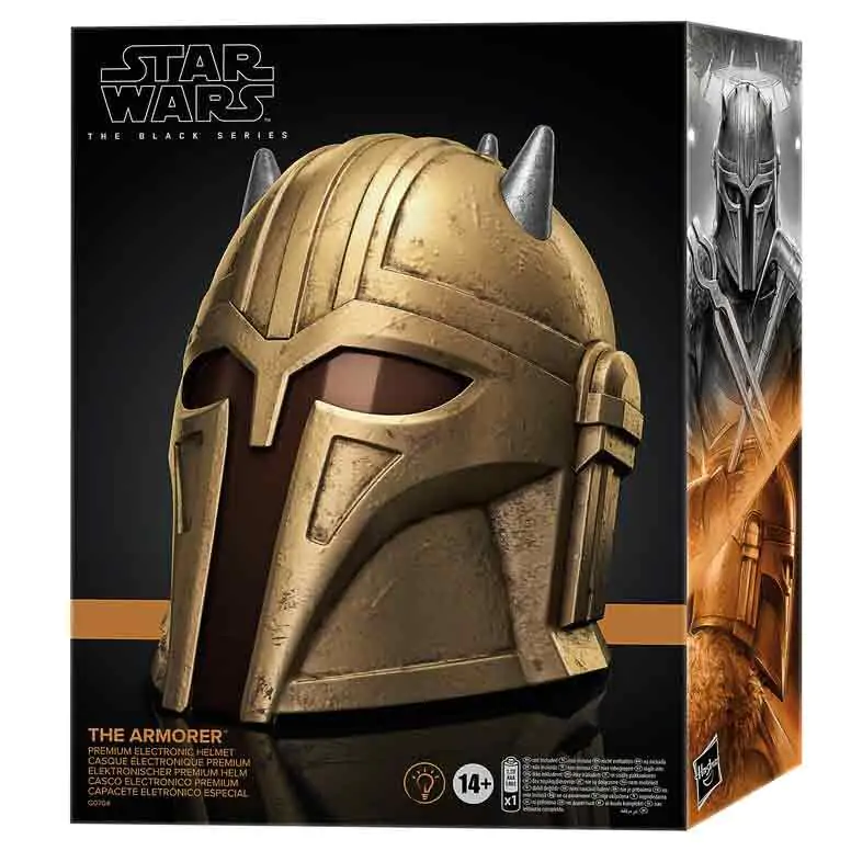 Star Wars The Mandalorian The Armorer premium electronic helmet product photo