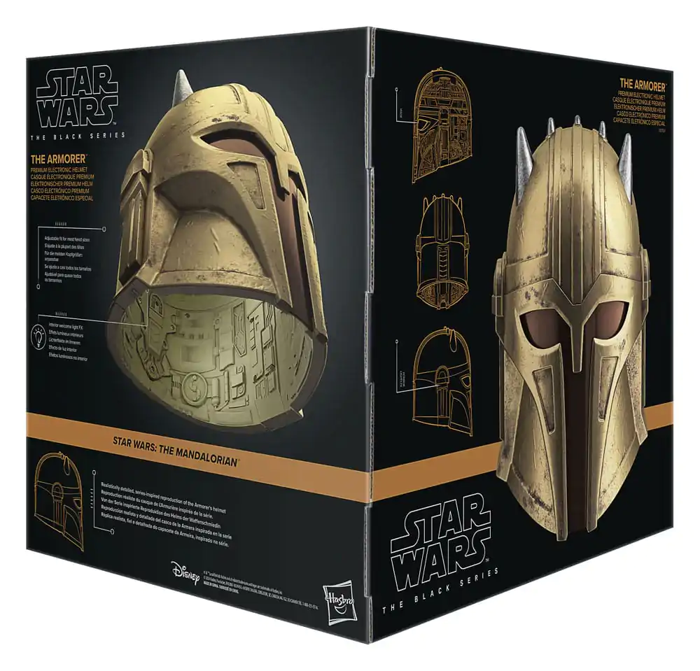 Star Wars The Mandalorian The Armorer premium electronic helmet product photo