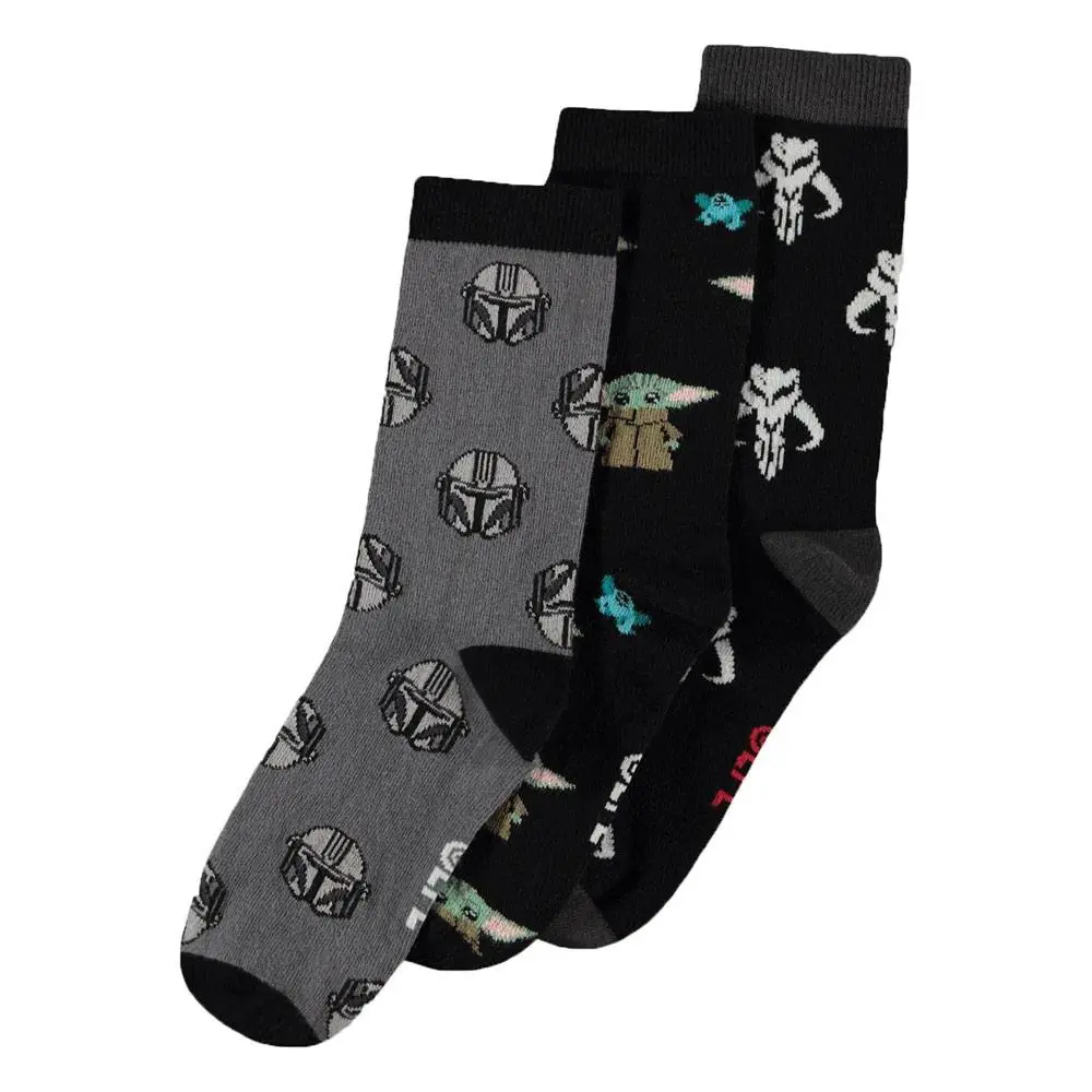 Star Wars: The Mandalorian Socks 3-Pack Three Icons 39-42 termékfotó