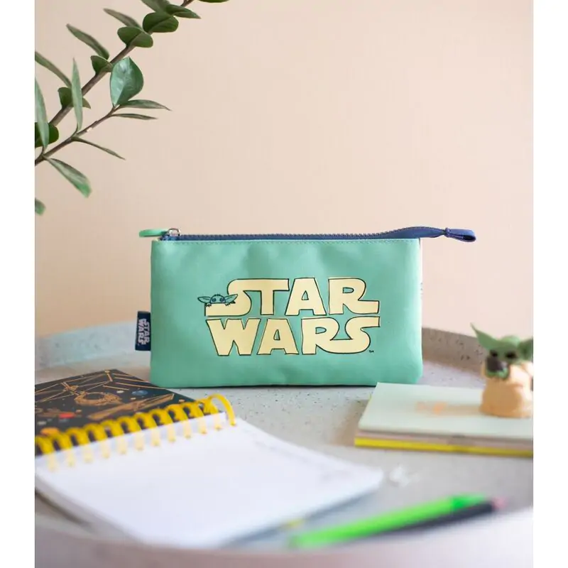 Star Wars The Mandalorian triple pencil case product photo