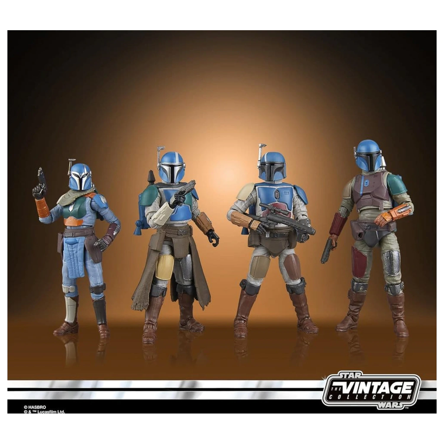 Star Wars The Mandalorian Vintage Collection Action Figure 4-Pack Mandalorian Shriek-Hawk 10 cm product photo