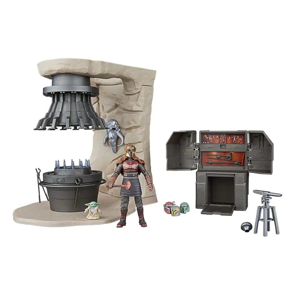 Star Wars The Mandalorian Vintage Collection The Armorer&#039;s Forge with The Armorer (Lakeside Covert World) product photo