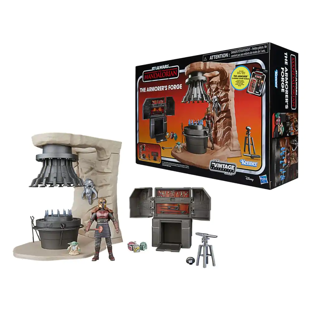 Star Wars The Mandalorian Vintage Collection The Armorer&#039;s Forge with The Armorer (Lakeside Covert World) product photo