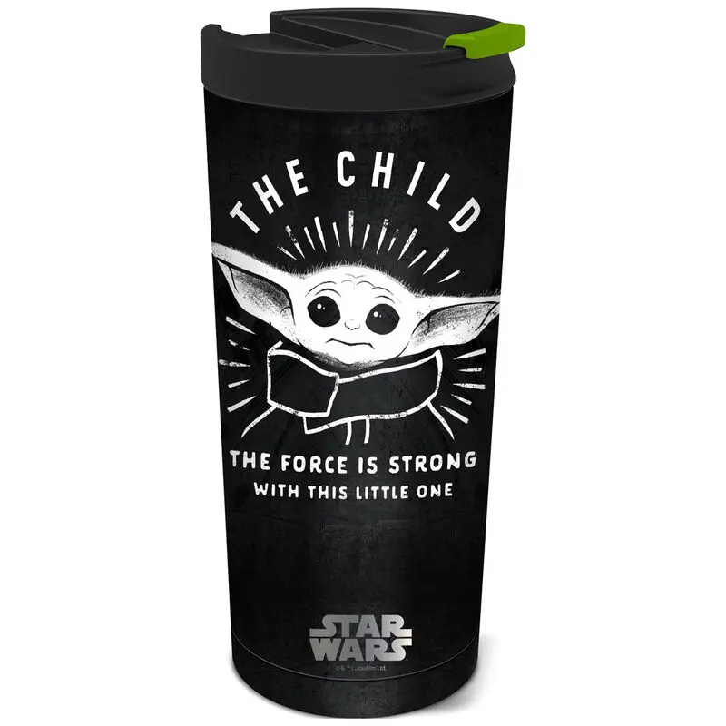 Star Wars The Mandalorian Yoda The Child stainless steel coffee tumbler 425ml product photo