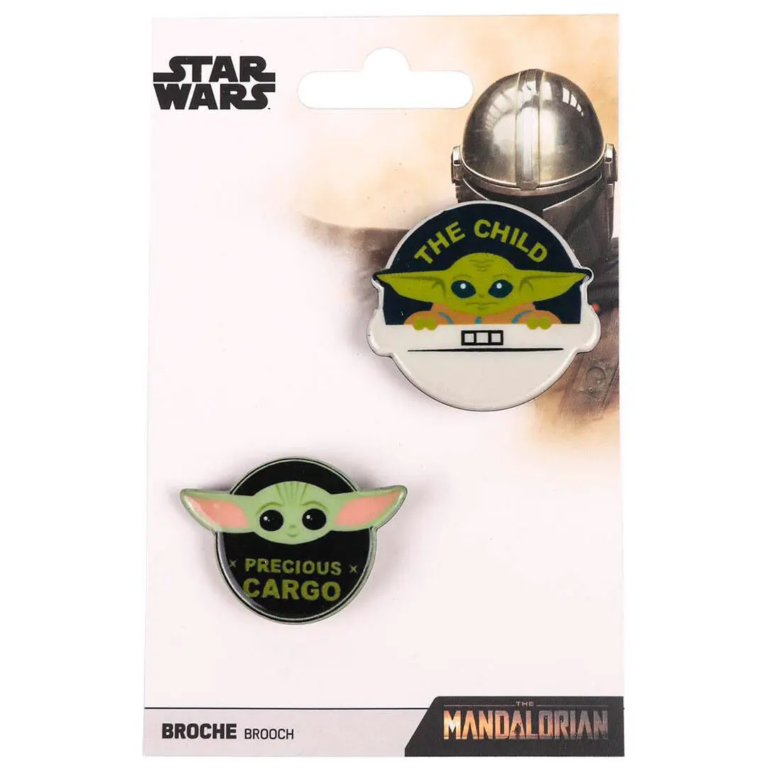 Star Wars The Mandalorian Yoda Child set 2 brooch product photo