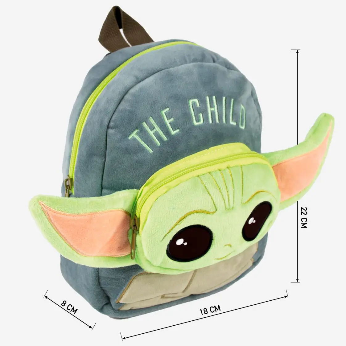 Star Wars The Mandalorian Yoda Child plush backpack 22cm product photo