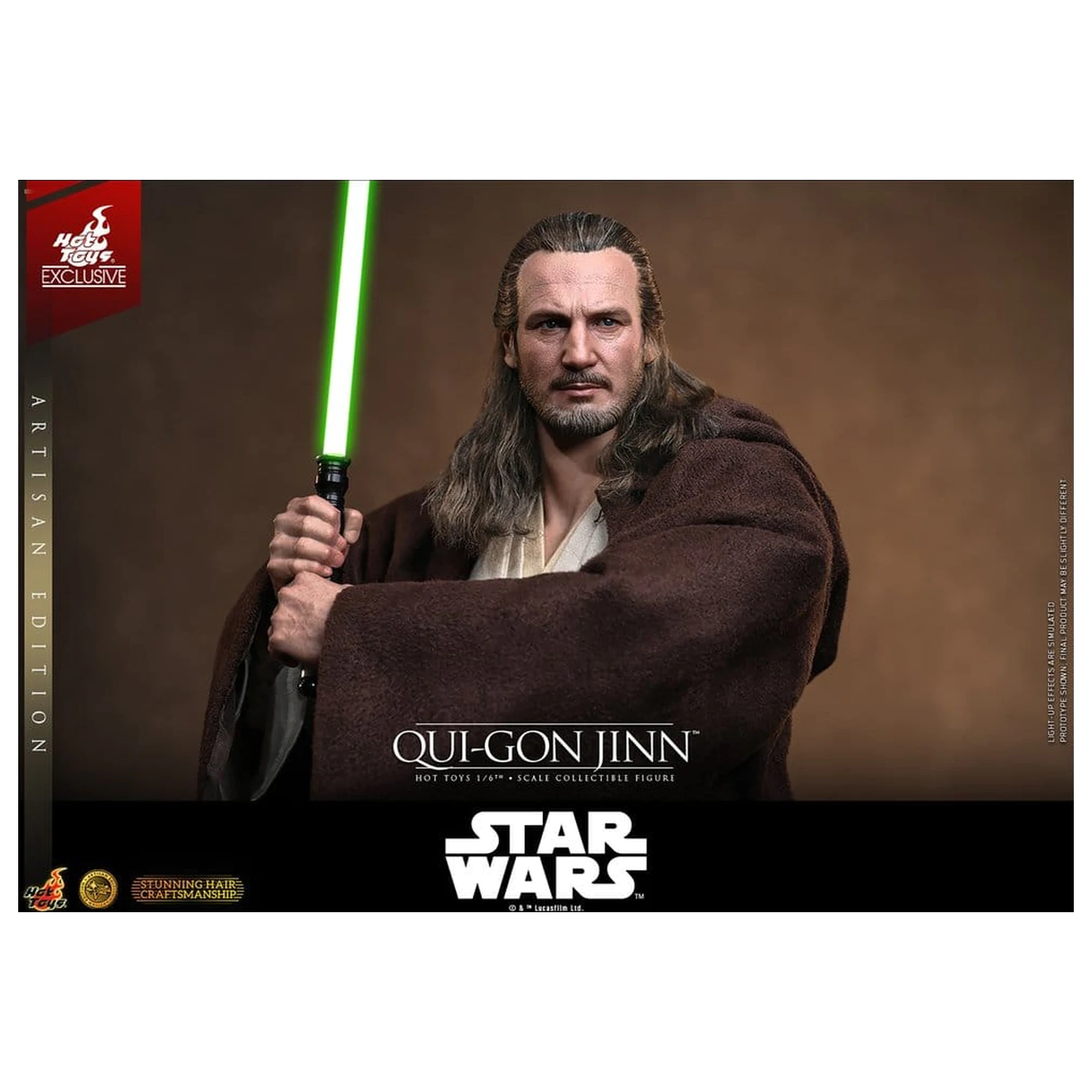 Star Wars: The Phantom Menace Movie Masterpiece Action Figure 1/6 Qui-Gon Jinn (Artisan Edition) 32 cm product photo