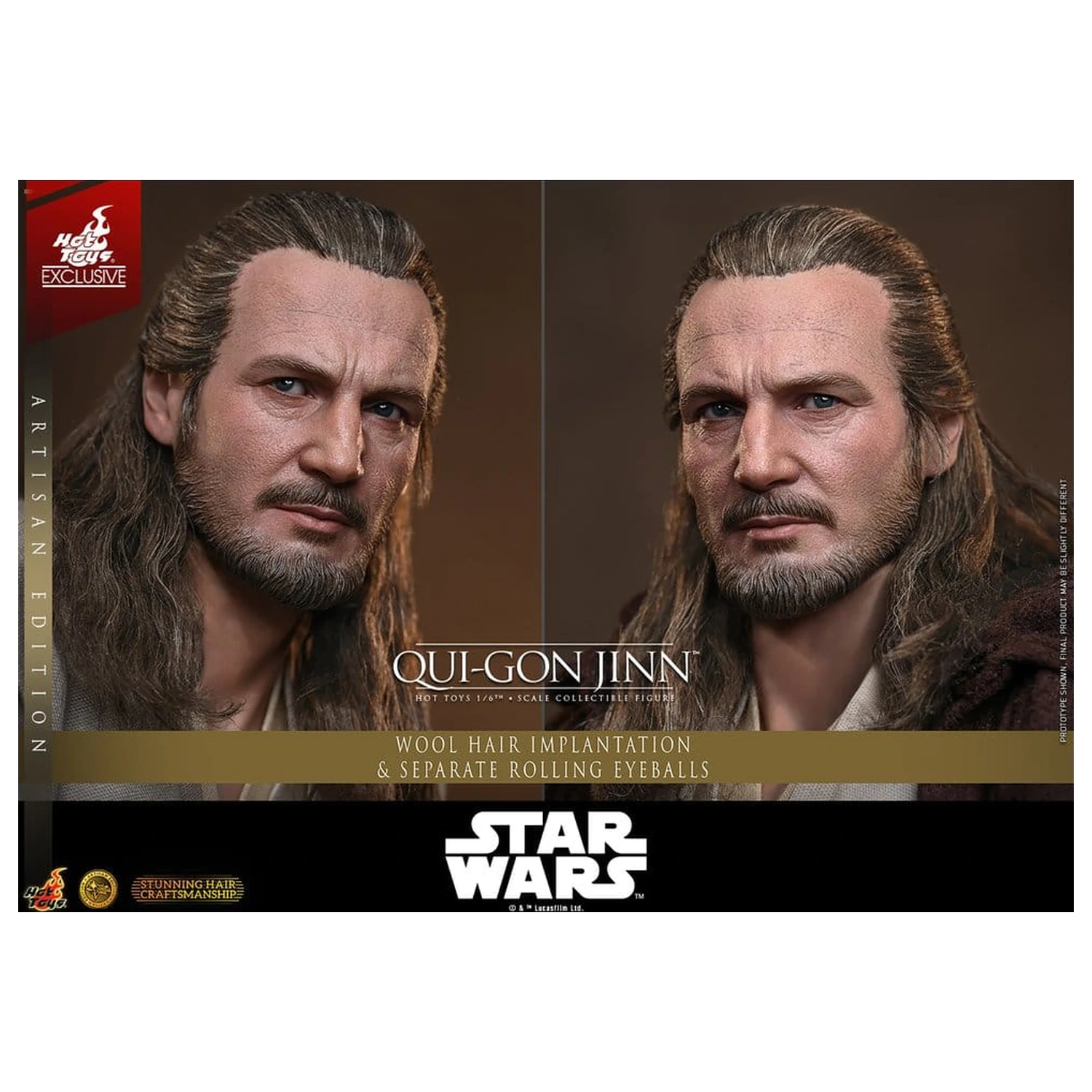 Star Wars: The Phantom Menace Movie Masterpiece Action Figure 1/6 Qui-Gon Jinn (Artisan Edition) 32 cm product photo