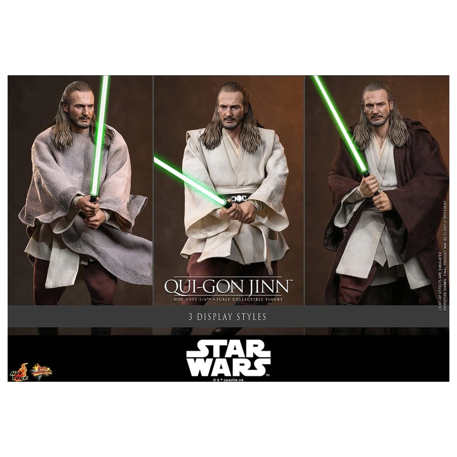 Star Wars: The Phantom Menace Movie Masterpiece Action Figure 1/6 Qui-Gon Jinn (Artisan Edition) 32 cm product photo