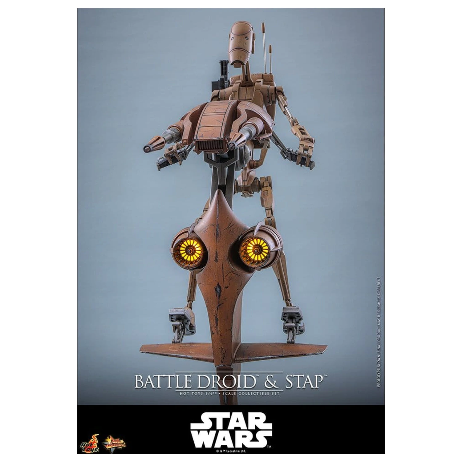 Star Wars: The Phantom Menace Movie Masterpiece Action Figure Set 1/6 Battle Droid & STAP 32 cm product photo