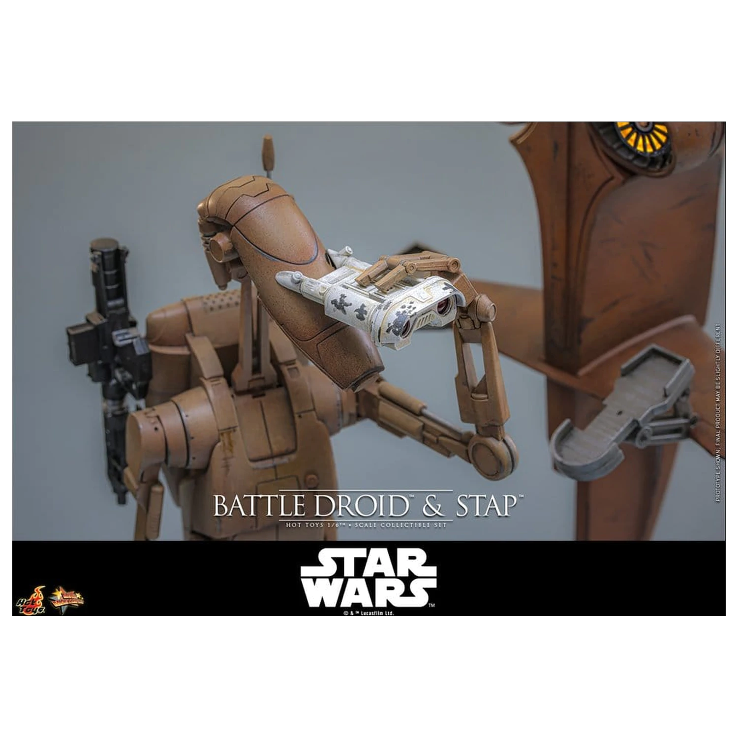 Star Wars: The Phantom Menace Movie Masterpiece Action Figure Set 1/6 Battle Droid & STAP 32 cm product photo