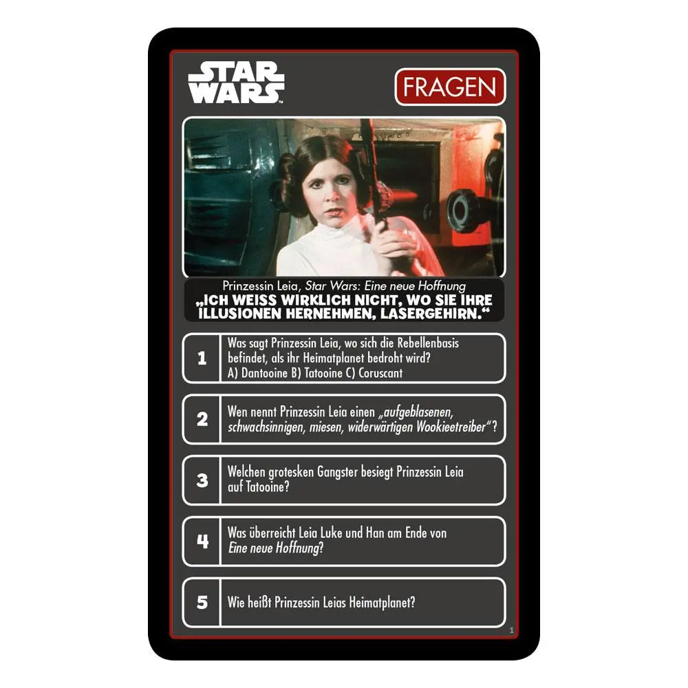 Star Wars Card Game Top Trumps Quiz *German Version* product photo