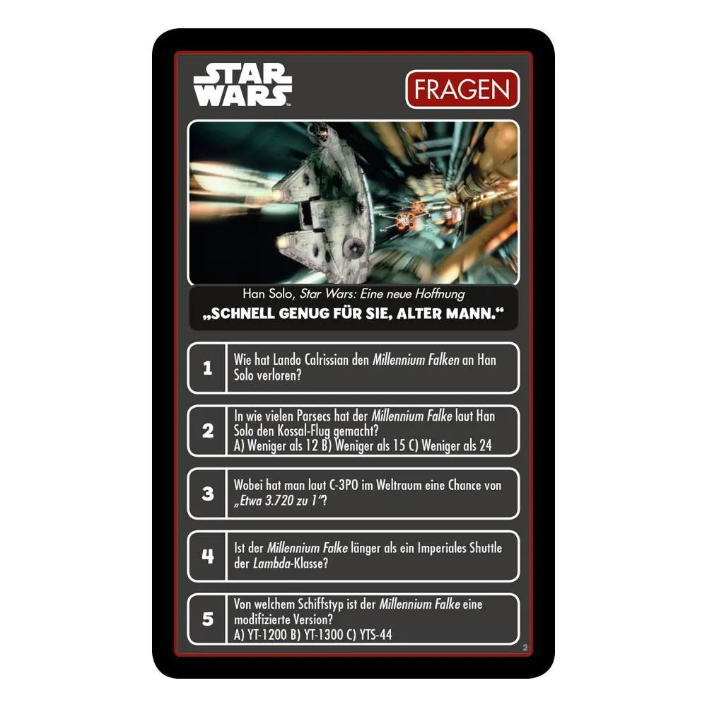 Star Wars Card Game Top Trumps Quiz *German Version* product photo