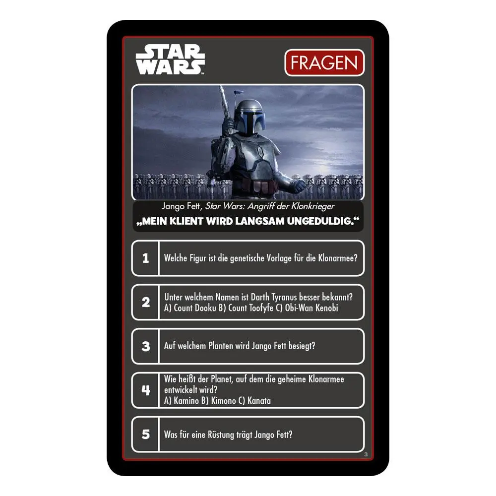 Star Wars Card Game Top Trumps Quiz *German Version* product photo