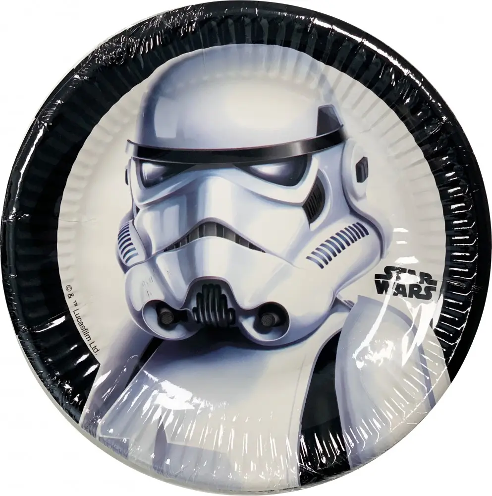 Star Wars Troopers Paper Plates 8 pcs 19.5 cm product photo