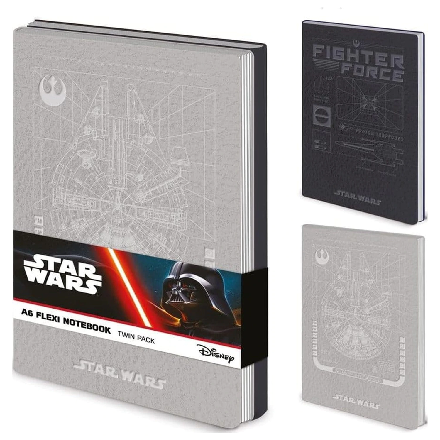 Star Wars A6 Flexi Notebook Twin Pack (Rebel) product photo