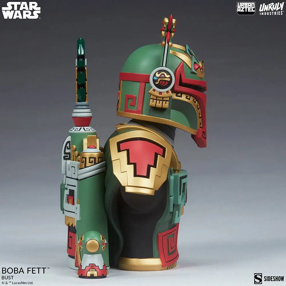 Star Wars Urban Aztec Vinyl Bust Boba Fett by Jesse Hernandez 20 cm product photo