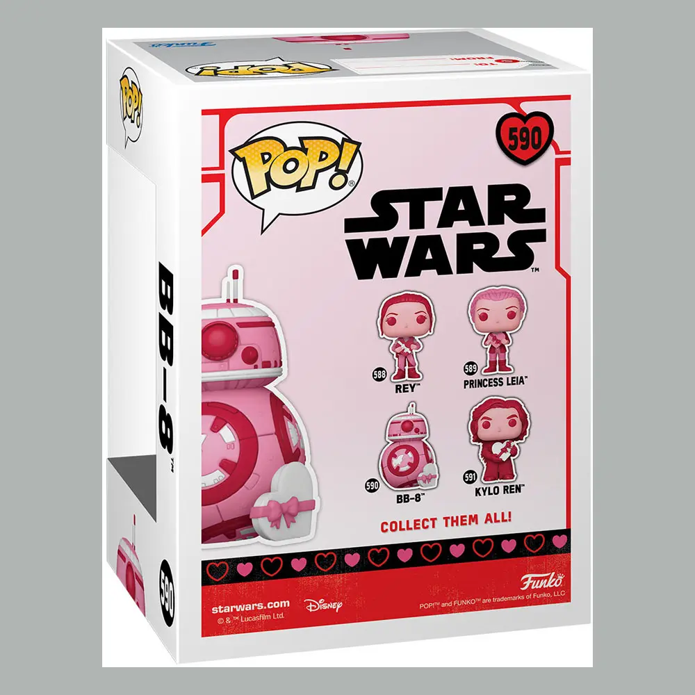 Star Wars Valentines POP! Star Wars Vinyl Figure BB-8 9 cm product photo
