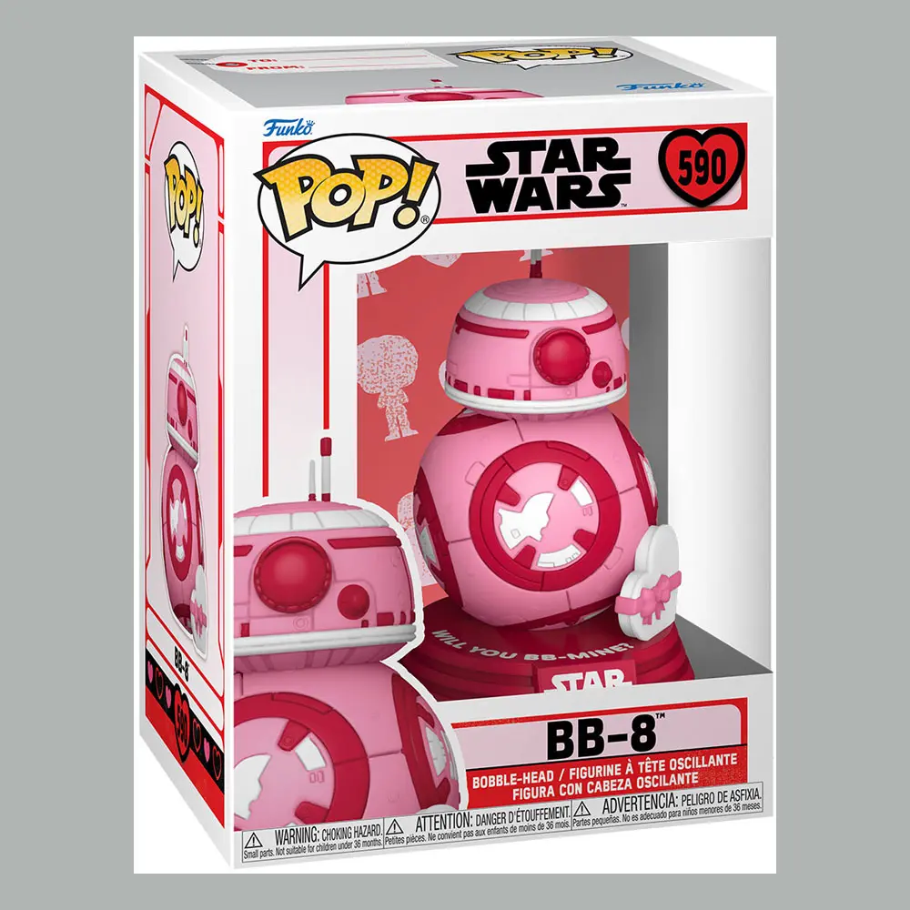 Star Wars Valentines POP! Star Wars Vinyl Figure BB-8 9 cm product photo