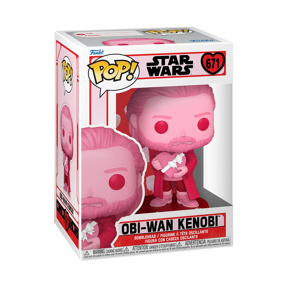 Star Wars Valentines POP! Star Wars Vinyl Figure Obi-Wan Kenobi 9 cm termékfotó