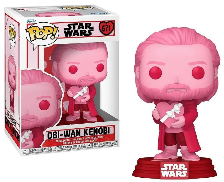 Star Wars Valentines POP! Star Wars Vinyl Figure Obi-Wan Kenobi 9 cm termékfotó