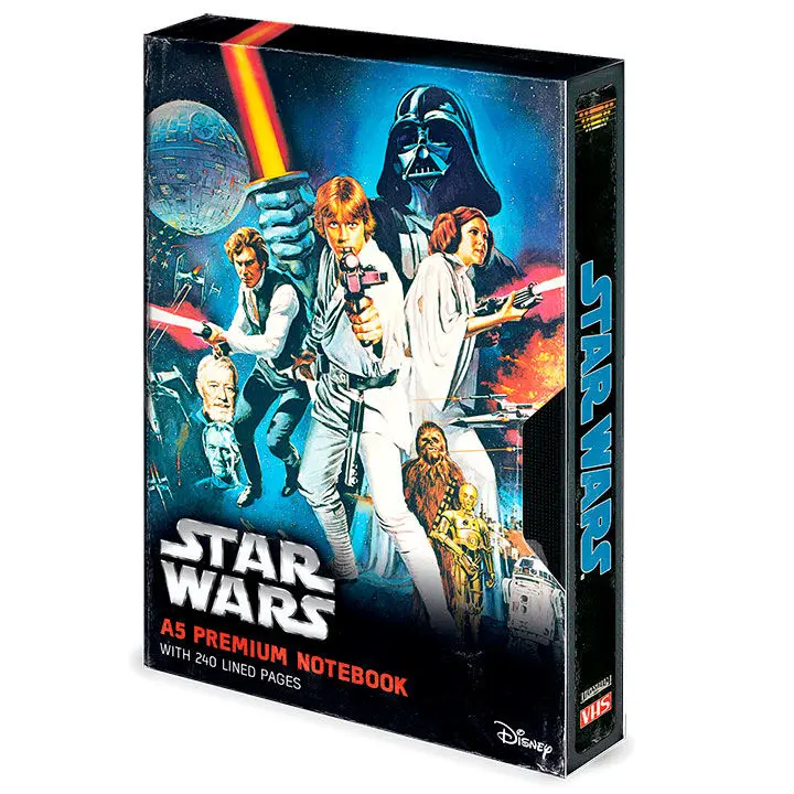 Star Wars Premium Notebook A5 A New Hope VHS termékfotó