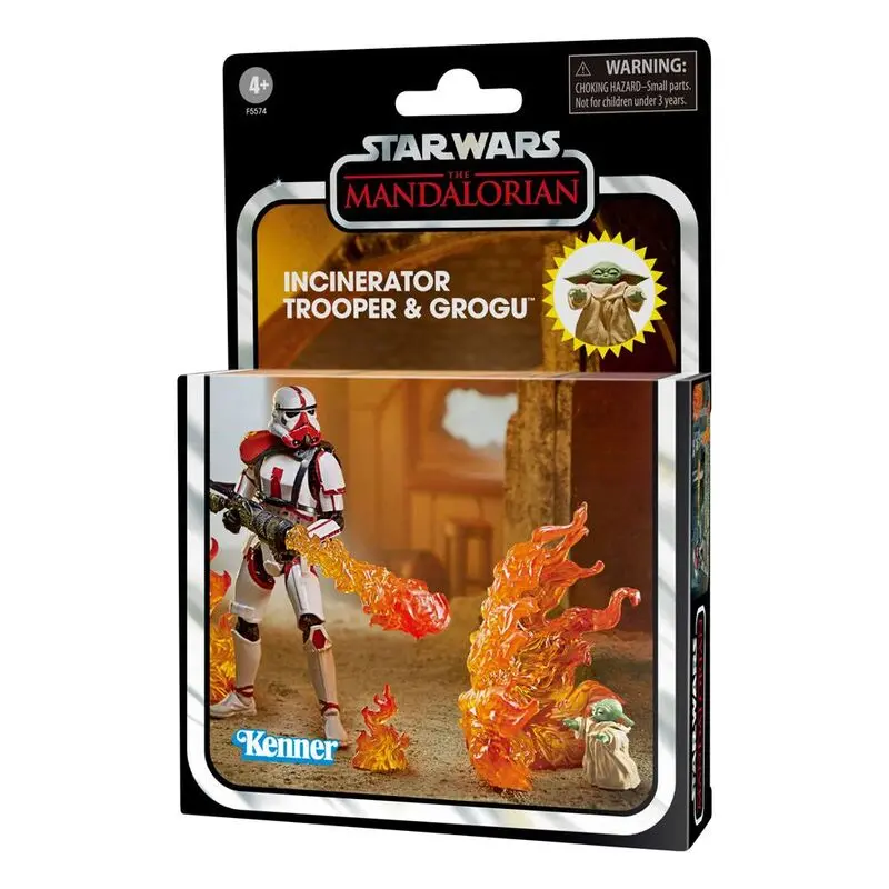 Star Wars: The Mandalorian Vintage Collection Action Figure 2022 Incinerator Trooper &amp; Grogu 10 cm product photo