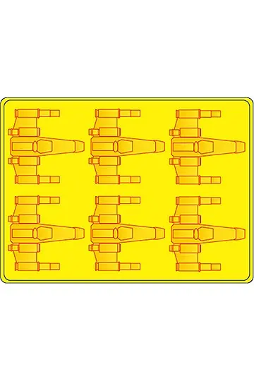 Star Wars Silicone Tray X-Wing Fighter product photo