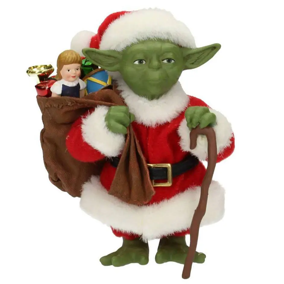Star Wars Yoda Santa Claus figure 12cm product photo