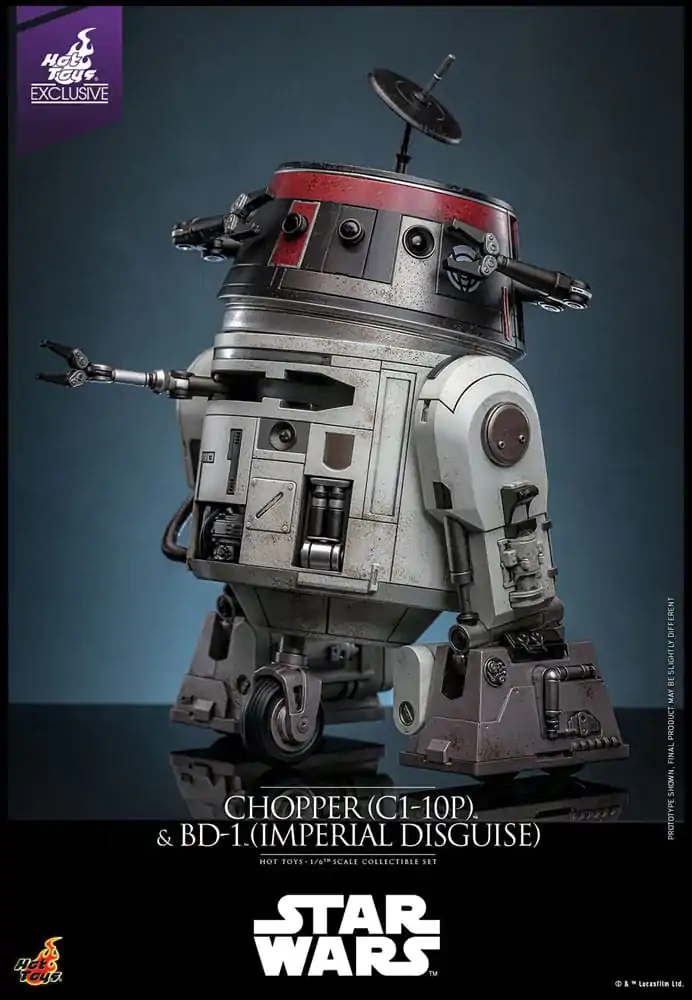 Star Wars Action Figure Set 1/6 Chopper (C1-10P™) &amp; BD-1™ (Imperial Disguise) 18 cm &amp; 8 cm product photo