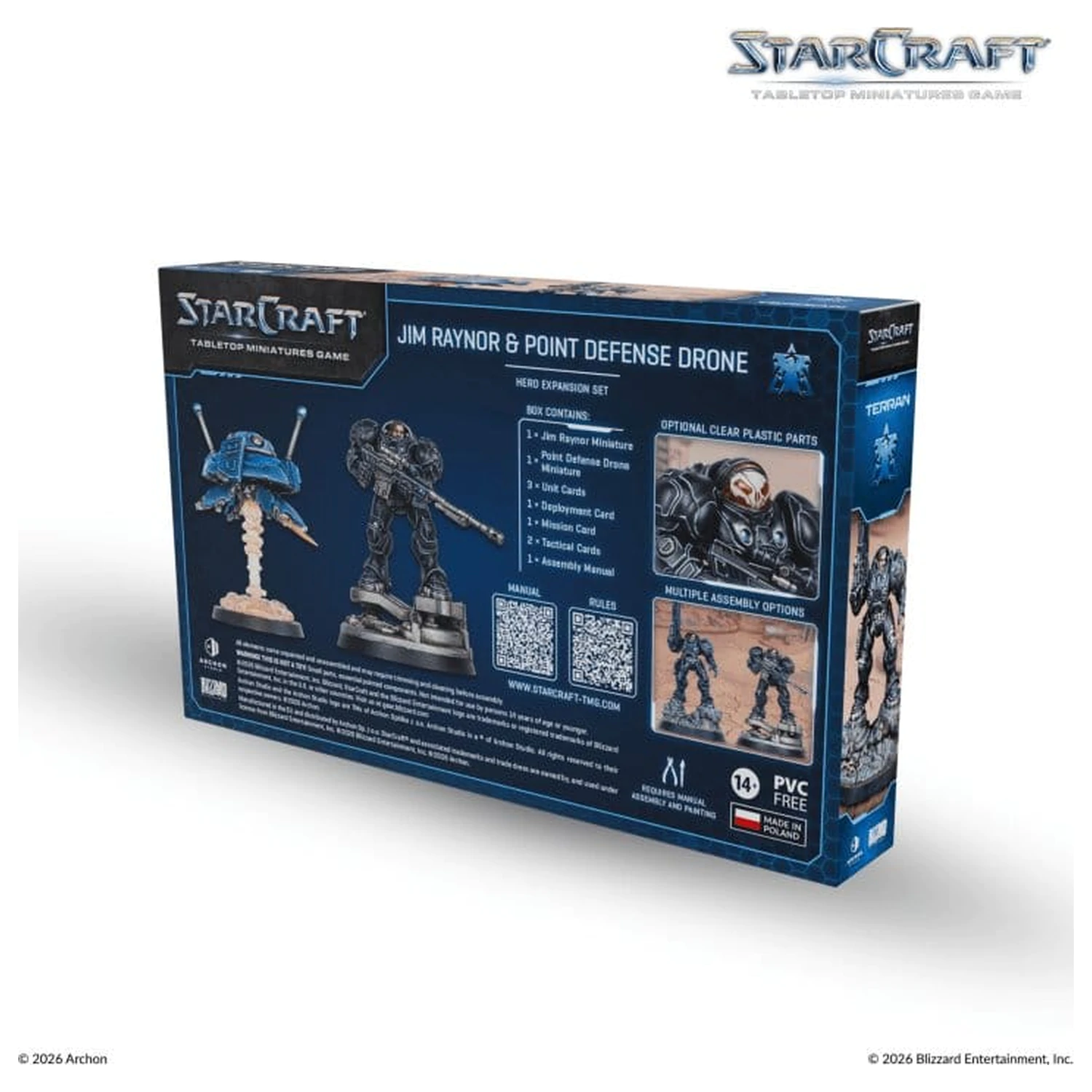 StarCraft TMG Hero Expansion Set Terran: Jim Raynor & Point Defense Drone product photo