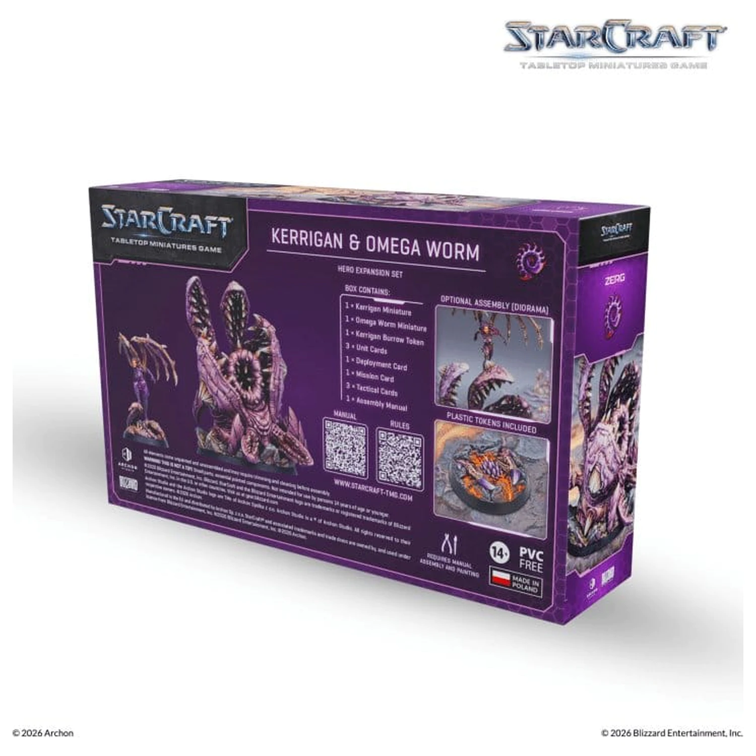 StarCraft TMG Hero Expansion Set Zerg: Kerrigan & Omega Worm product photo