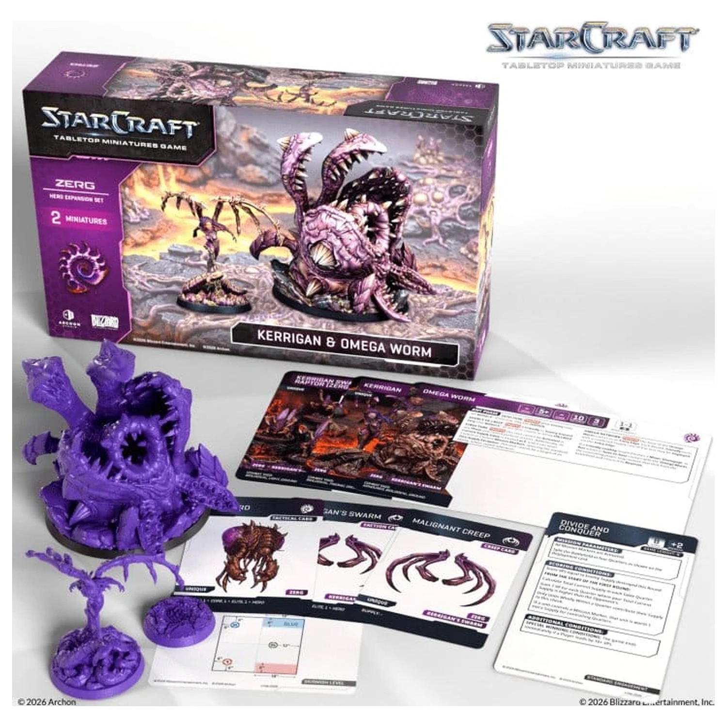 StarCraft TMG Hero Expansion Set Zerg: Kerrigan & Omega Worm product photo