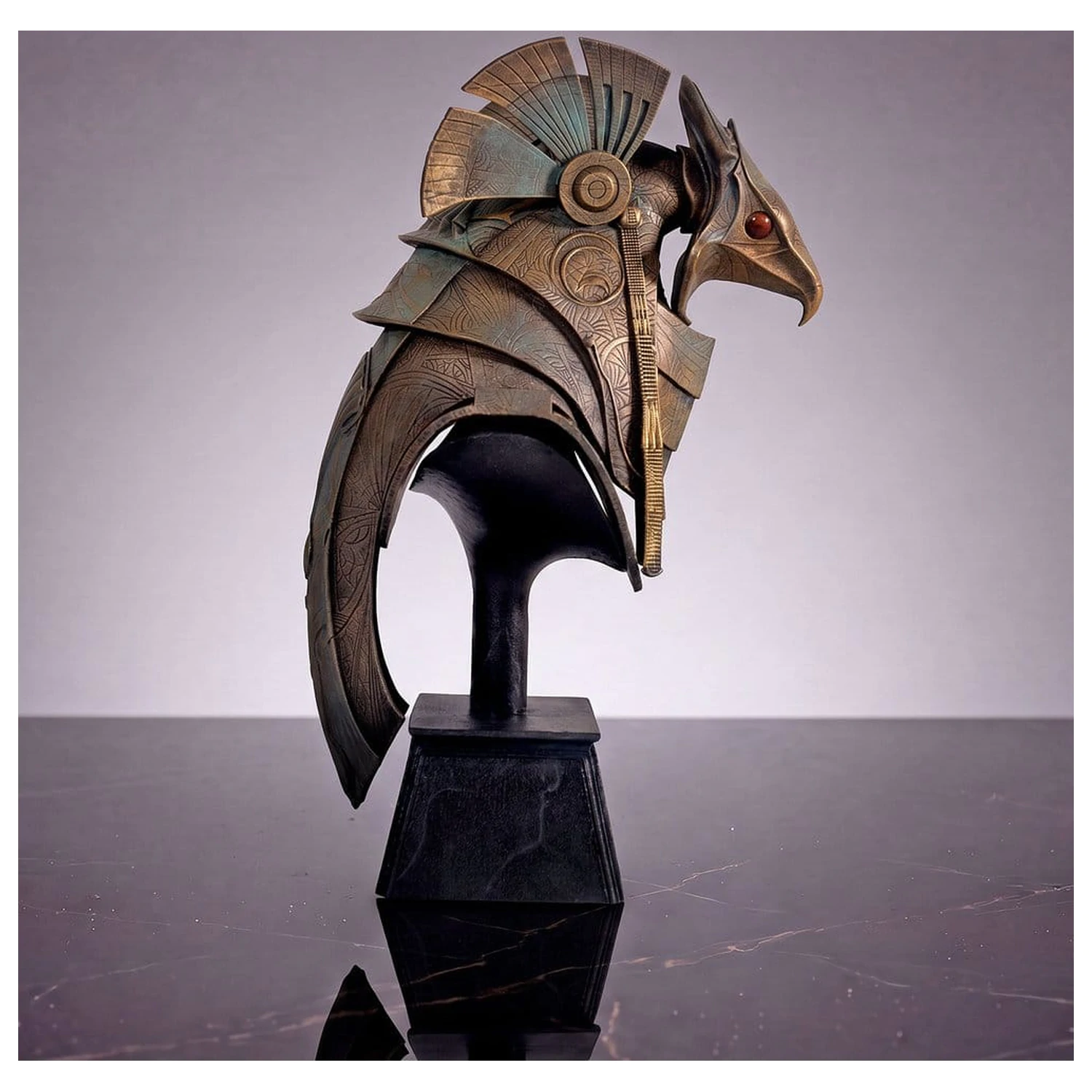 Stargate Desktop Replica Helmet Replica Horus Guard Helmet 15 cm product photo