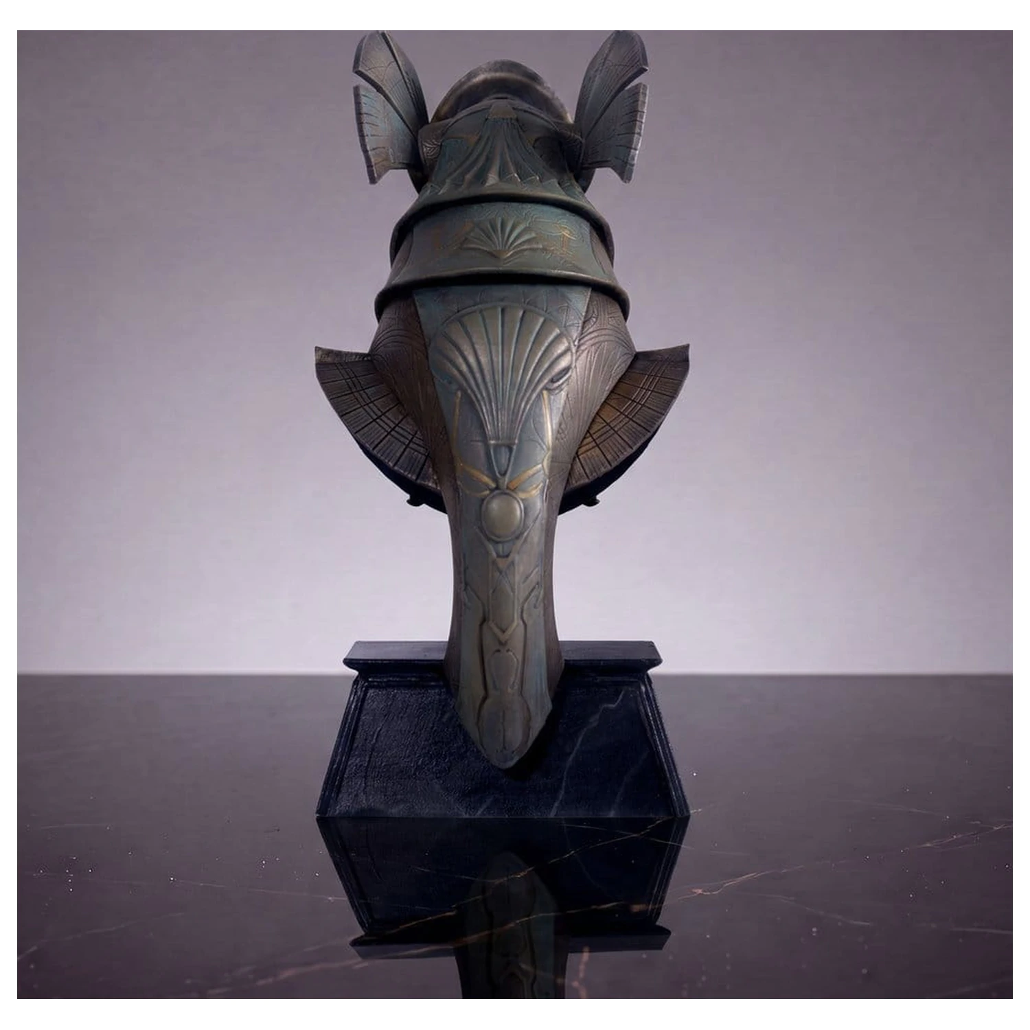 Stargate Desktop Replica Helmet Replica Horus Guard Helmet 15 cm product photo