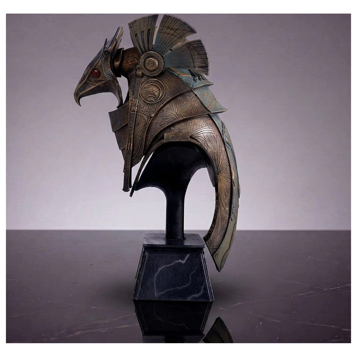 Stargate Desktop Replica Helmet Replica Horus Guard Helmet 15 cm product photo