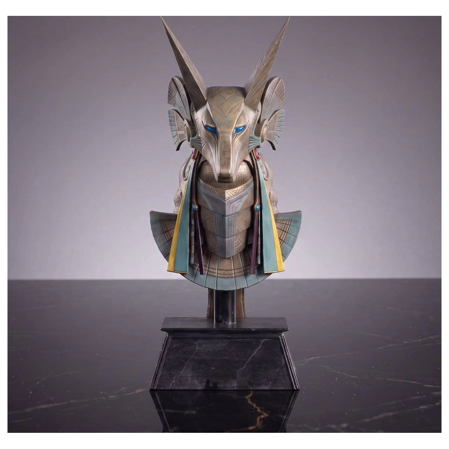 Stargate Desktop Replica Helmet Replica Jackal Guard Helmet Anubis 15 cm product photo
