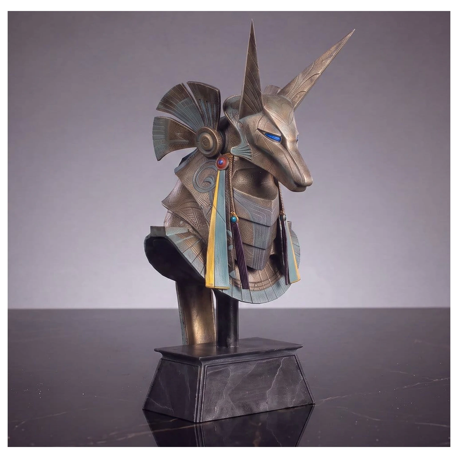 Stargate Desktop Replica Helmet Replica Jackal Guard Helmet Anubis 15 cm product photo