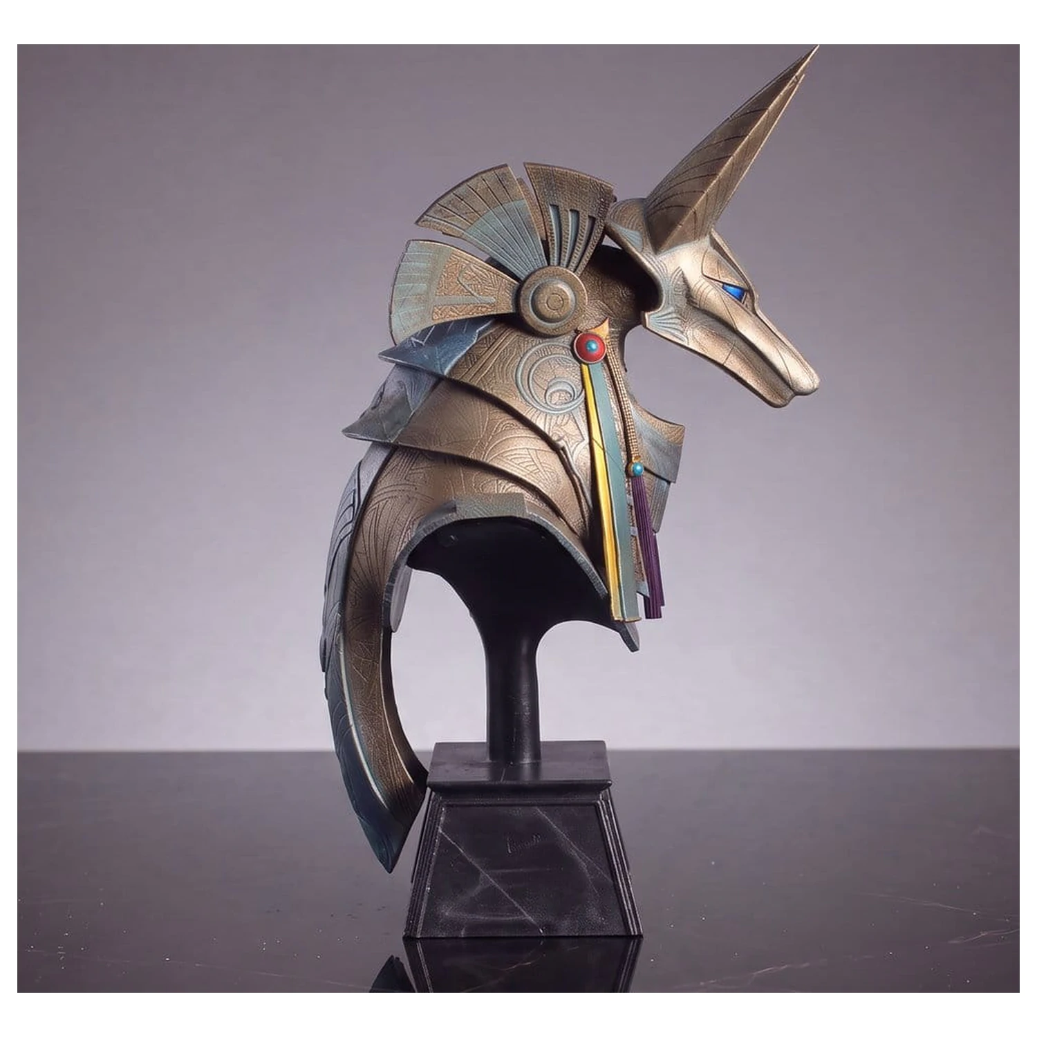 Stargate Desktop Replica Helmet Replica Jackal Guard Helmet Anubis 15 cm product photo