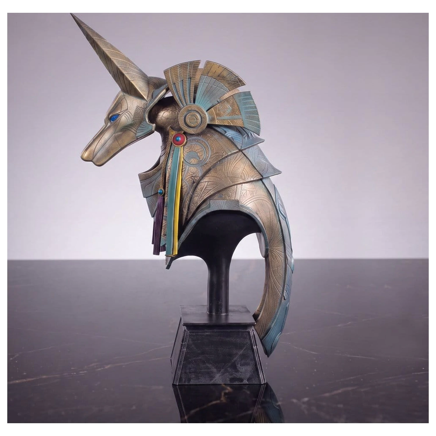 Stargate Desktop Replica Helmet Replica Jackal Guard Helmet Anubis 15 cm product photo