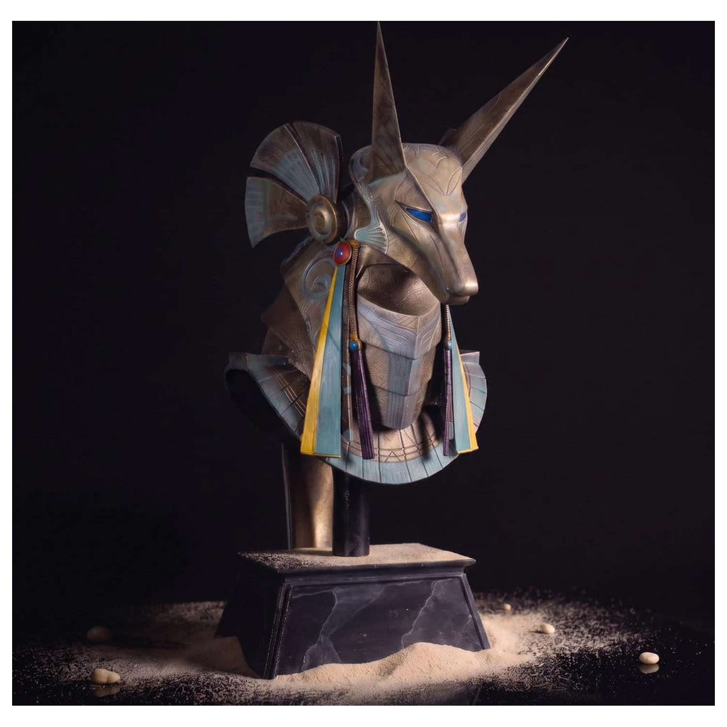 Stargate Desktop Replica Helmet Replica Jackal Guard Helmet Anubis 15 cm product photo