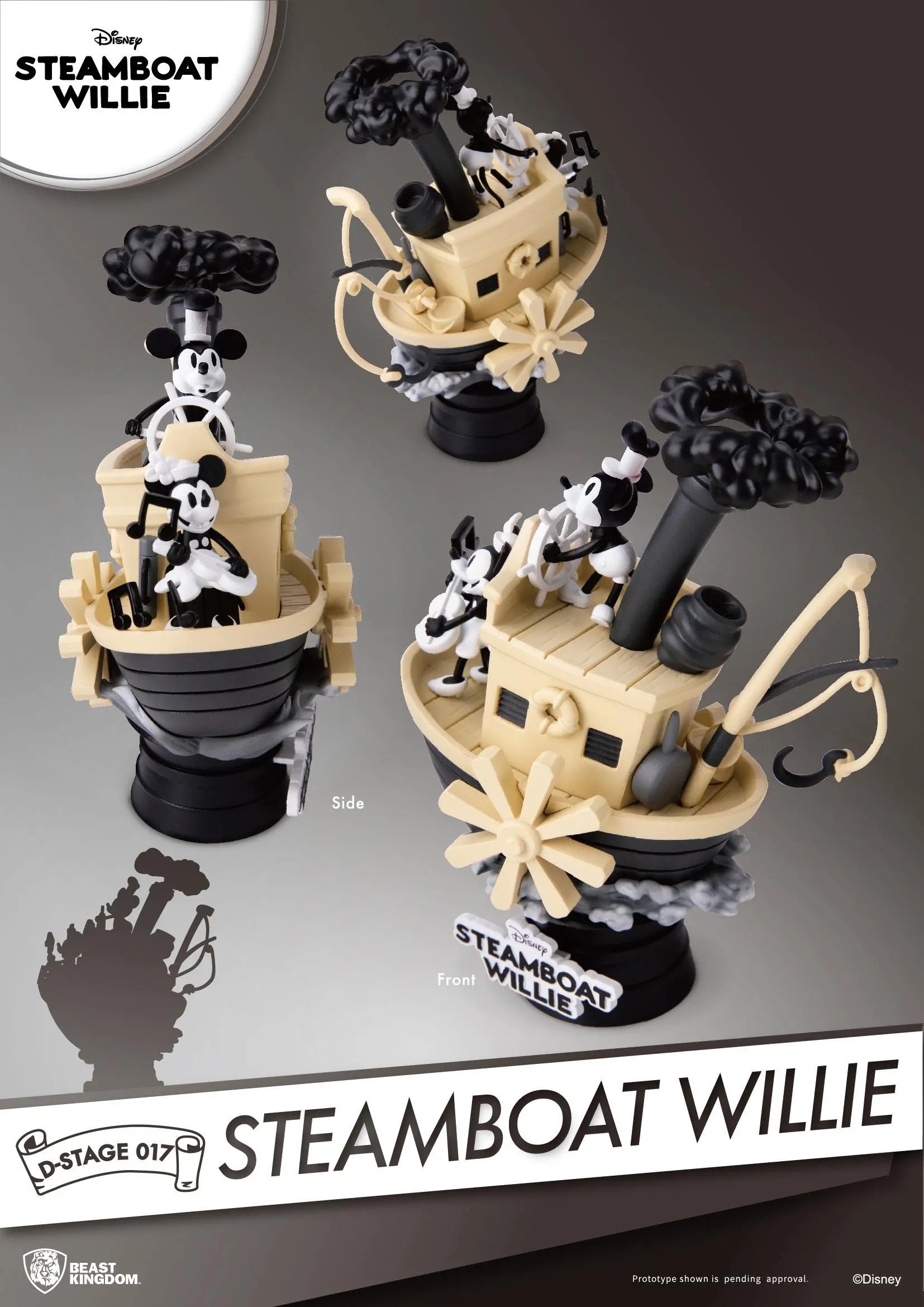 Steamboat Willie D-Stage PVC Diorama Mickey &amp; Minnie 15 cm product photo
