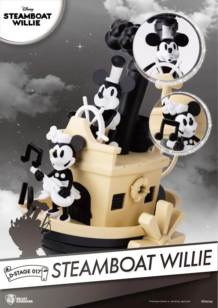 Steamboat Willie D-Stage PVC Diorama Mickey &amp; Minnie 15 cm product photo
