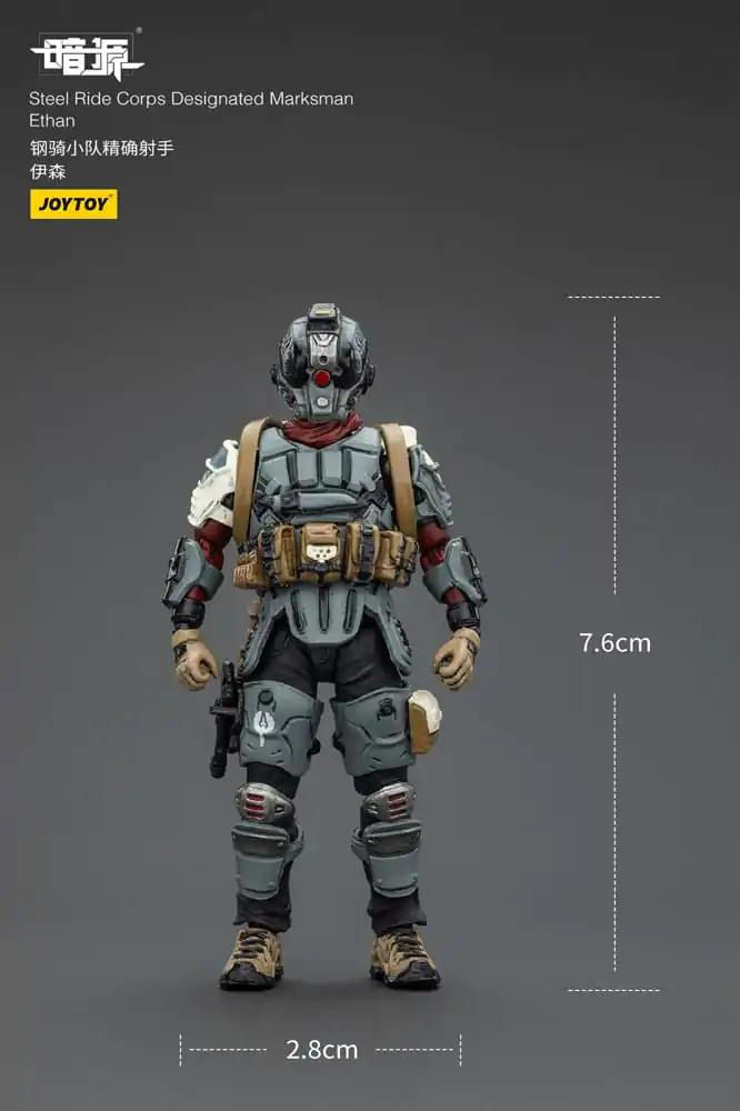 Steel Ride Corps Dark Source Action Figur Designated Marksman Ethan 7 cm product photo