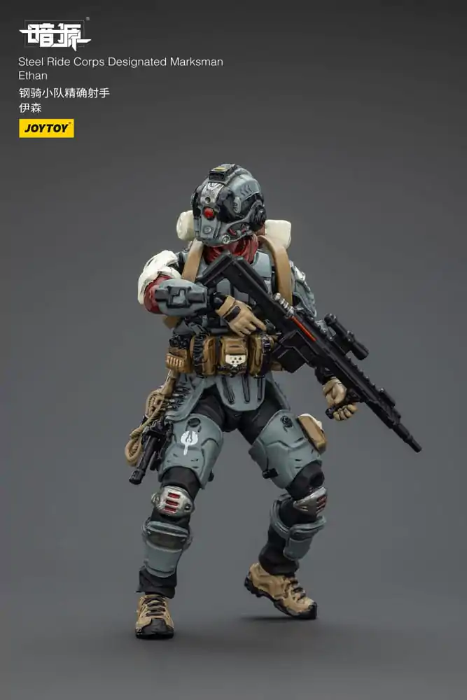 Steel Ride Corps Dark Source Action Figur Designated Marksman Ethan 7 cm product photo
