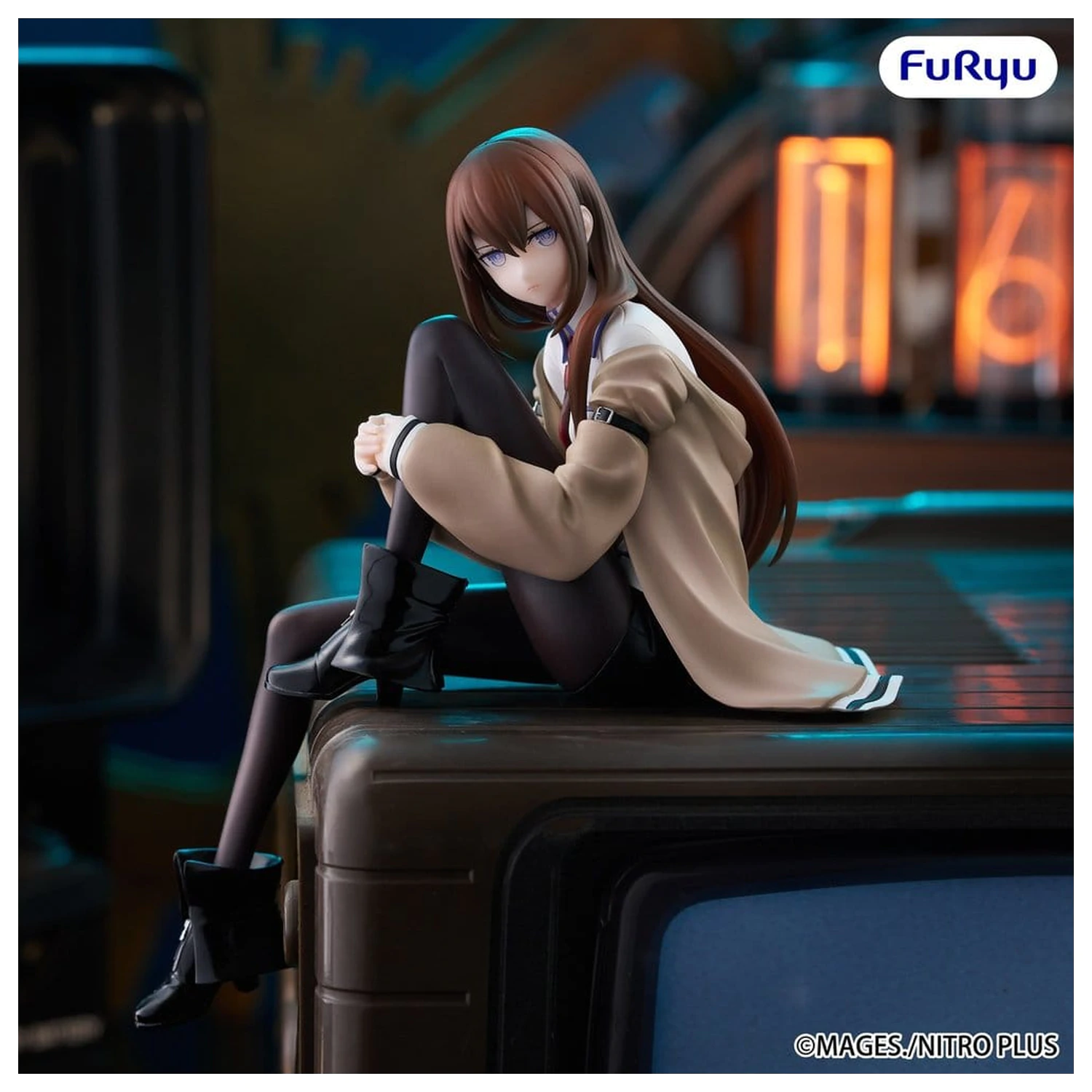 Steins Gate Noodle Stopper PVC Statue Kurisu Makise 14 cm       product photo